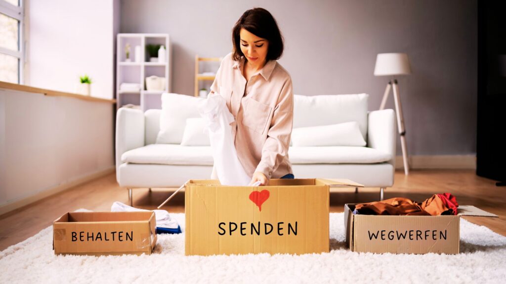 Ausmisten, Ordnung, Neustart, Zuhause